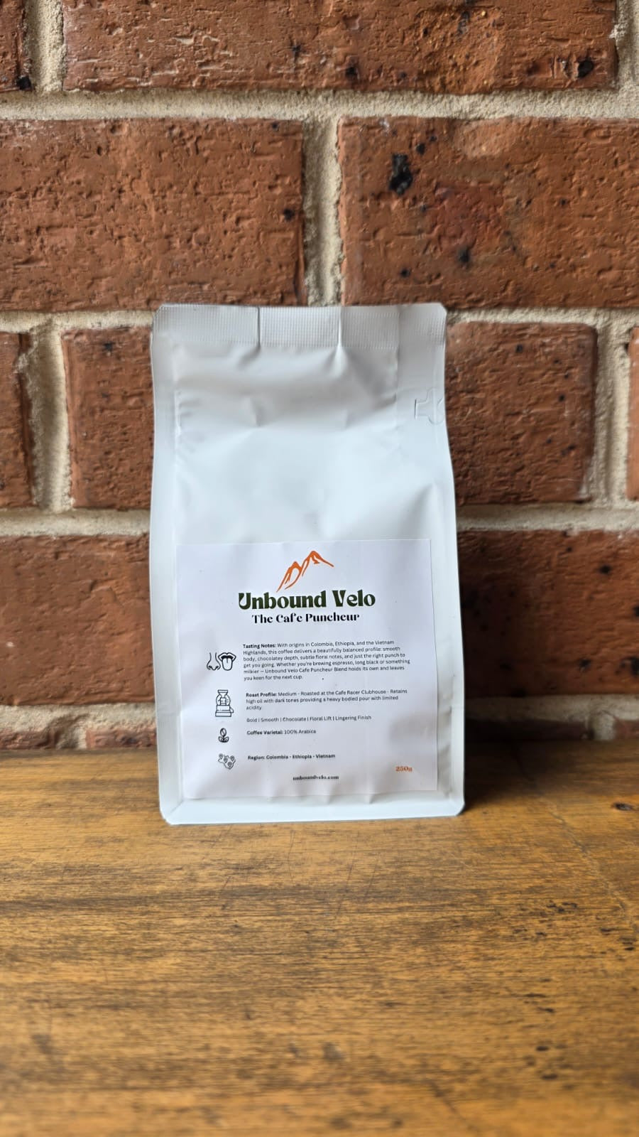 Unbound Velo (The Cafe Puncheur Blend) 250g Wholebean, 100% Arabica