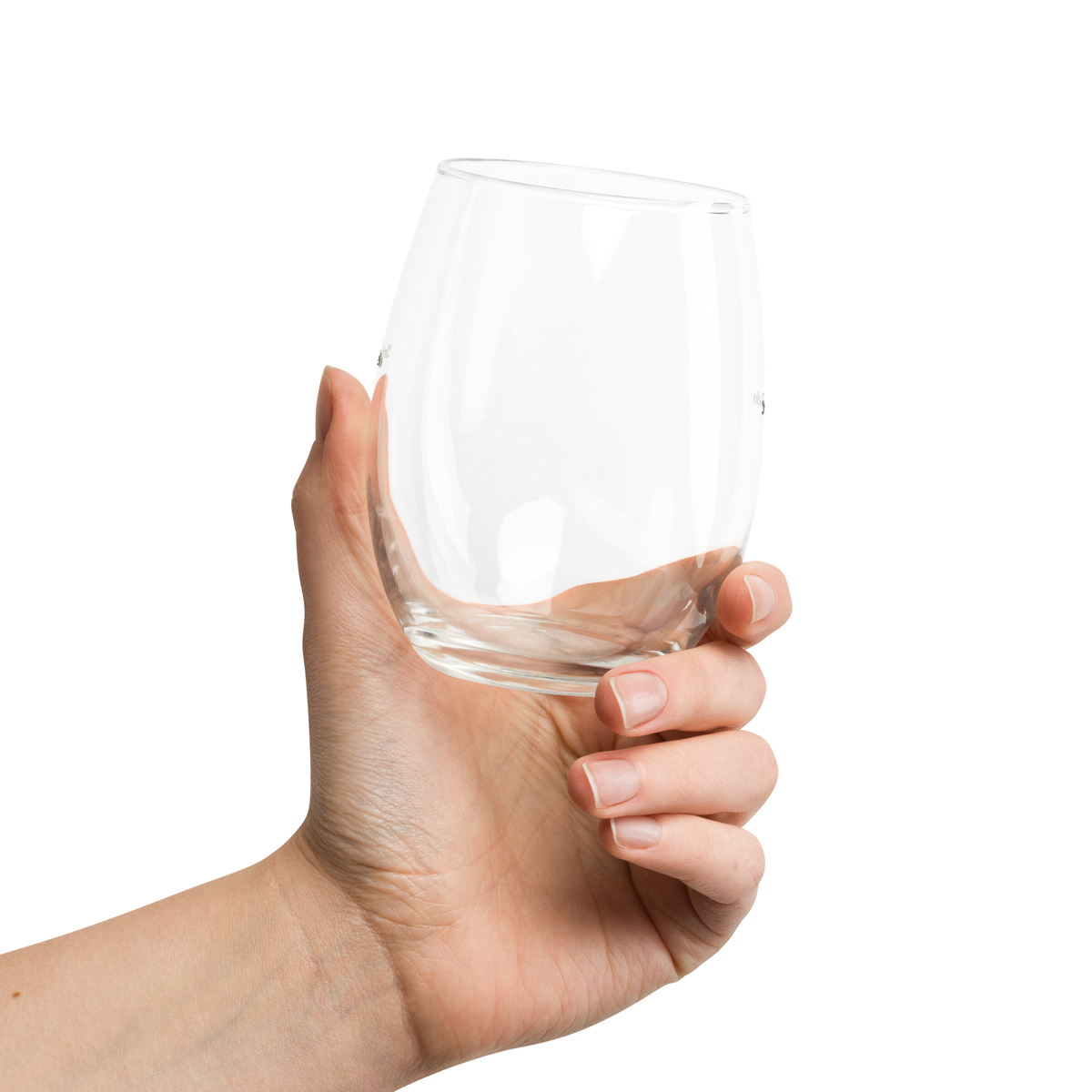 UV Stemless wine glass